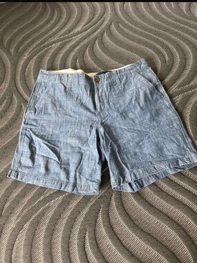 GAP Light Blue Women's Flat-Front Casual Shorts